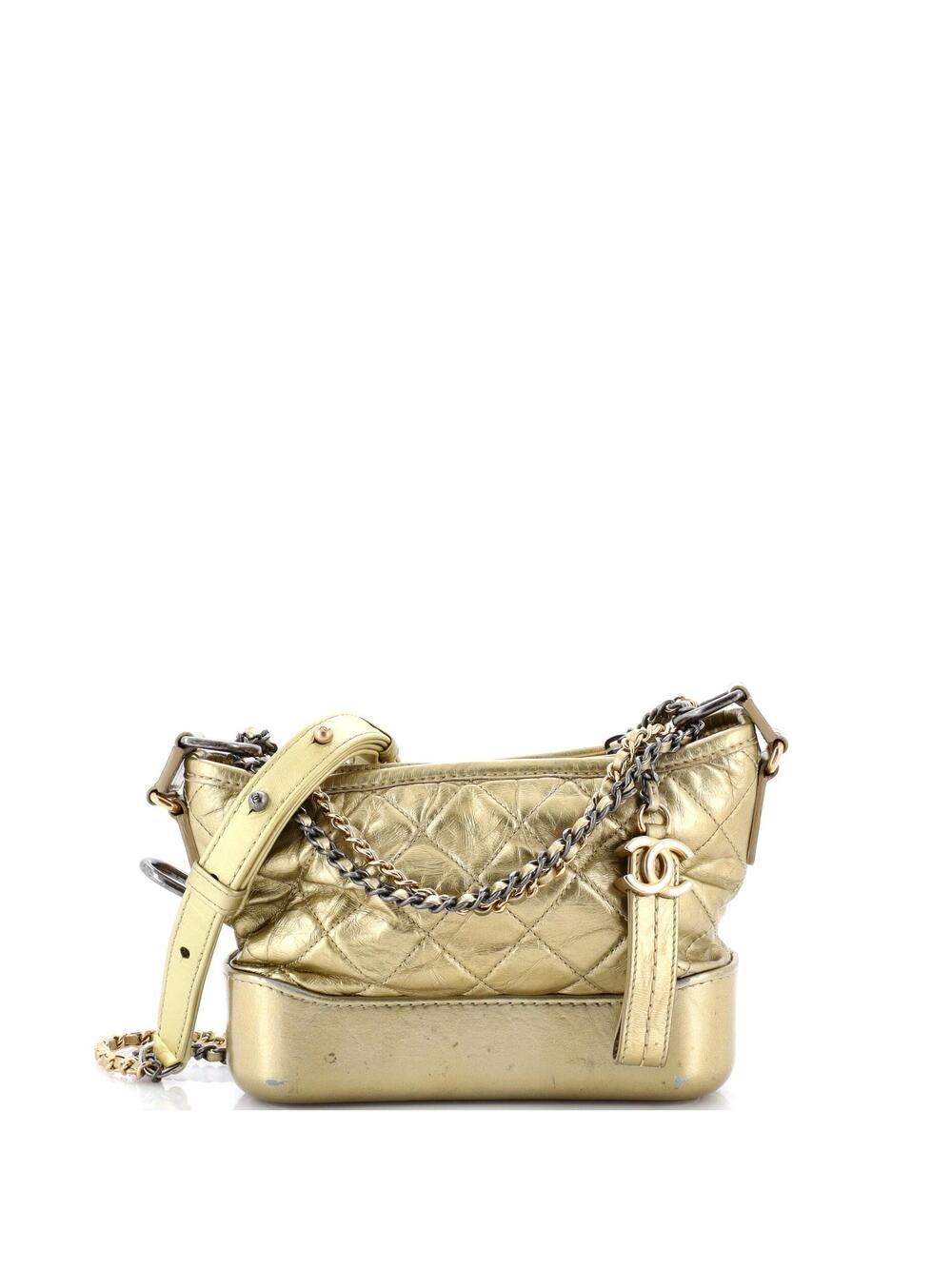 Chanel Gabrielle Hobo Quilted Metallic #368775C22B